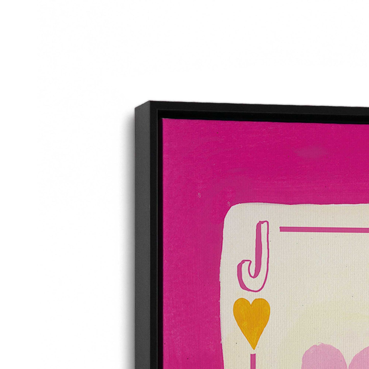 [Color:Satin Black], Picture of art in a Satin Black frame at an angle