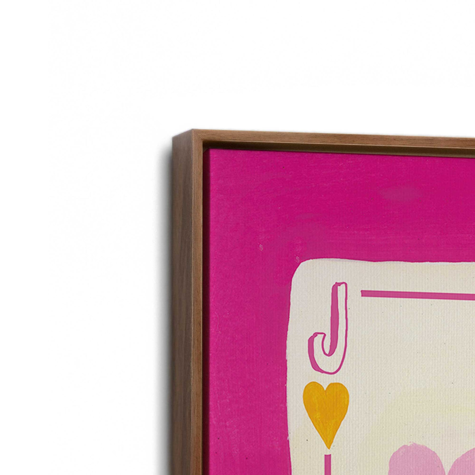 [Color:Walnut], Picture of art in a Walnut frame at an angle