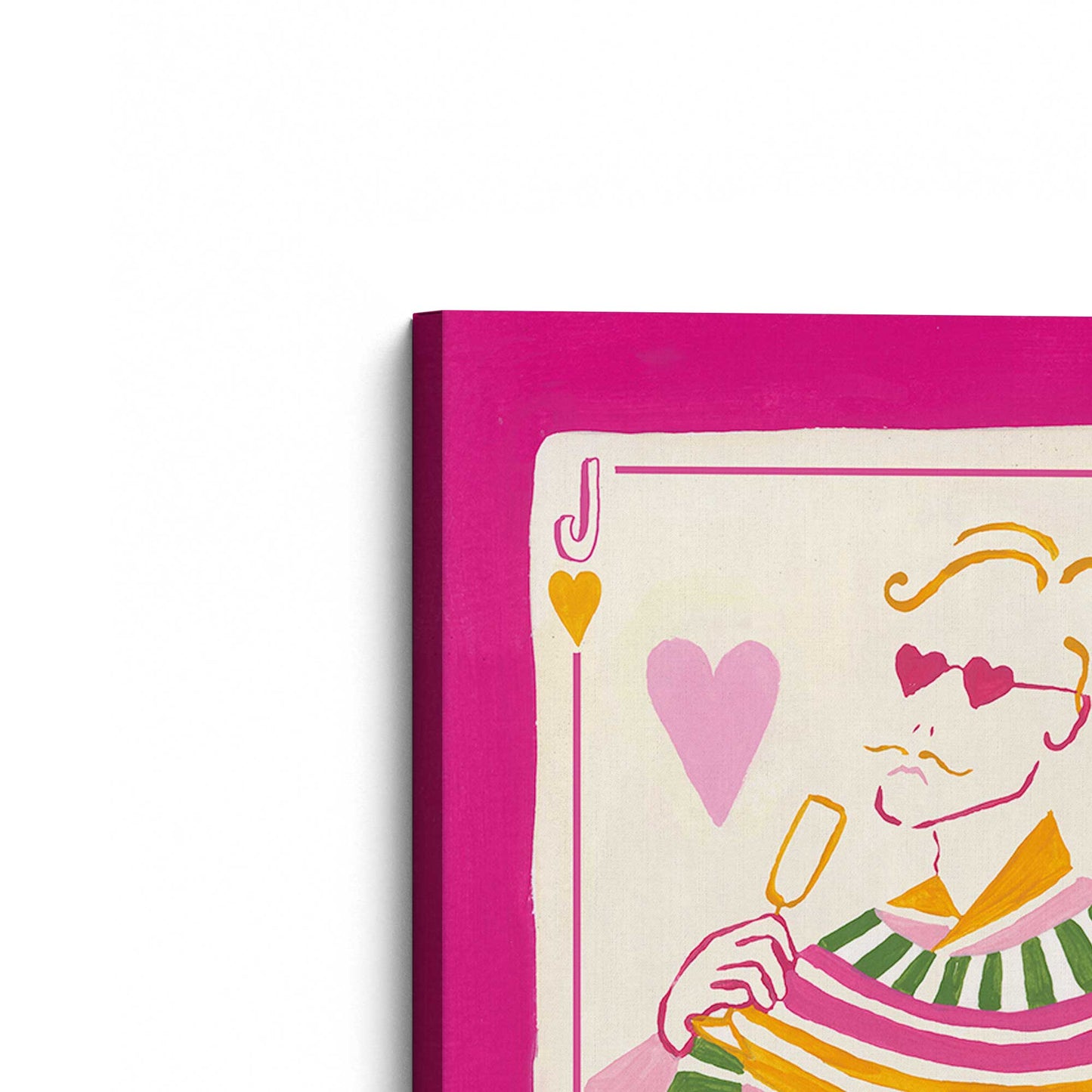 [Color:Stretched Canvas], Picture of the corner of the art