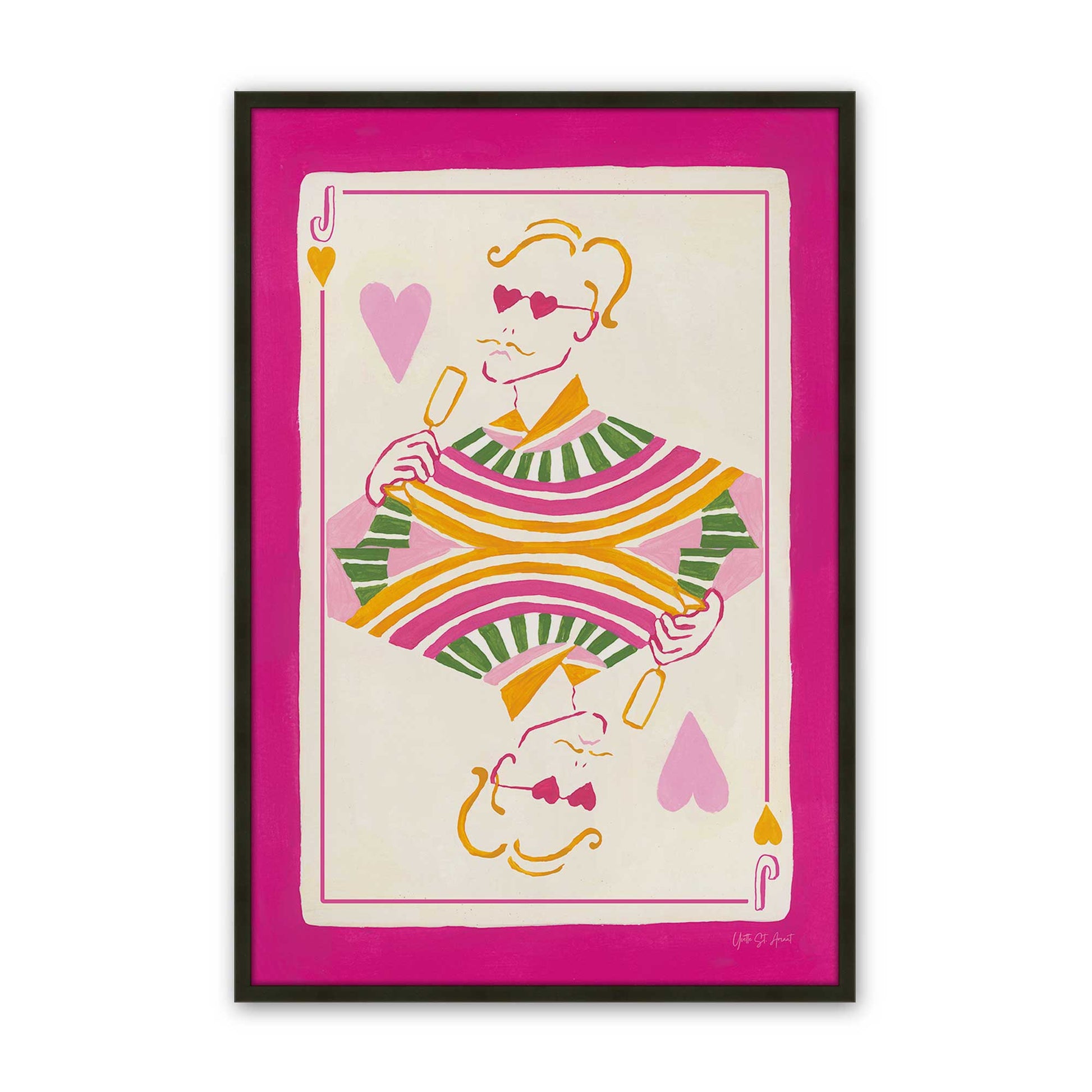[Color:Satin Black], Picture of art in a Satin Black frame