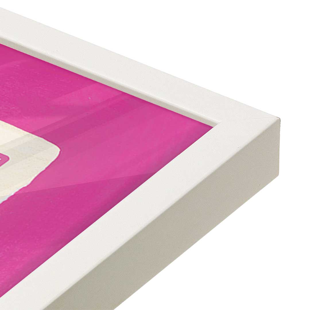 [Color:Opaque White], Picture of art in a Opaque White frame at an angle