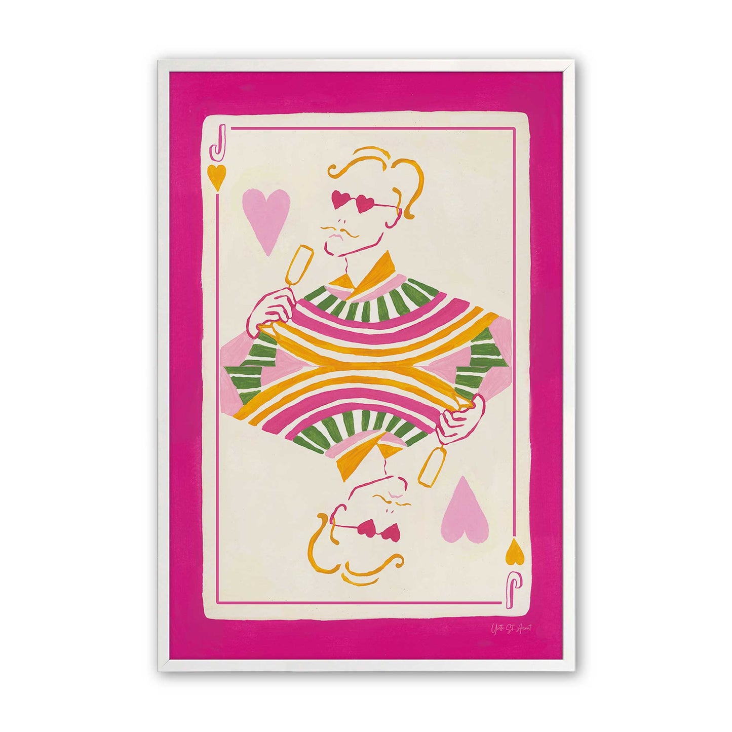 [Color:Opaque White], Picture of art in a Opaque White frame