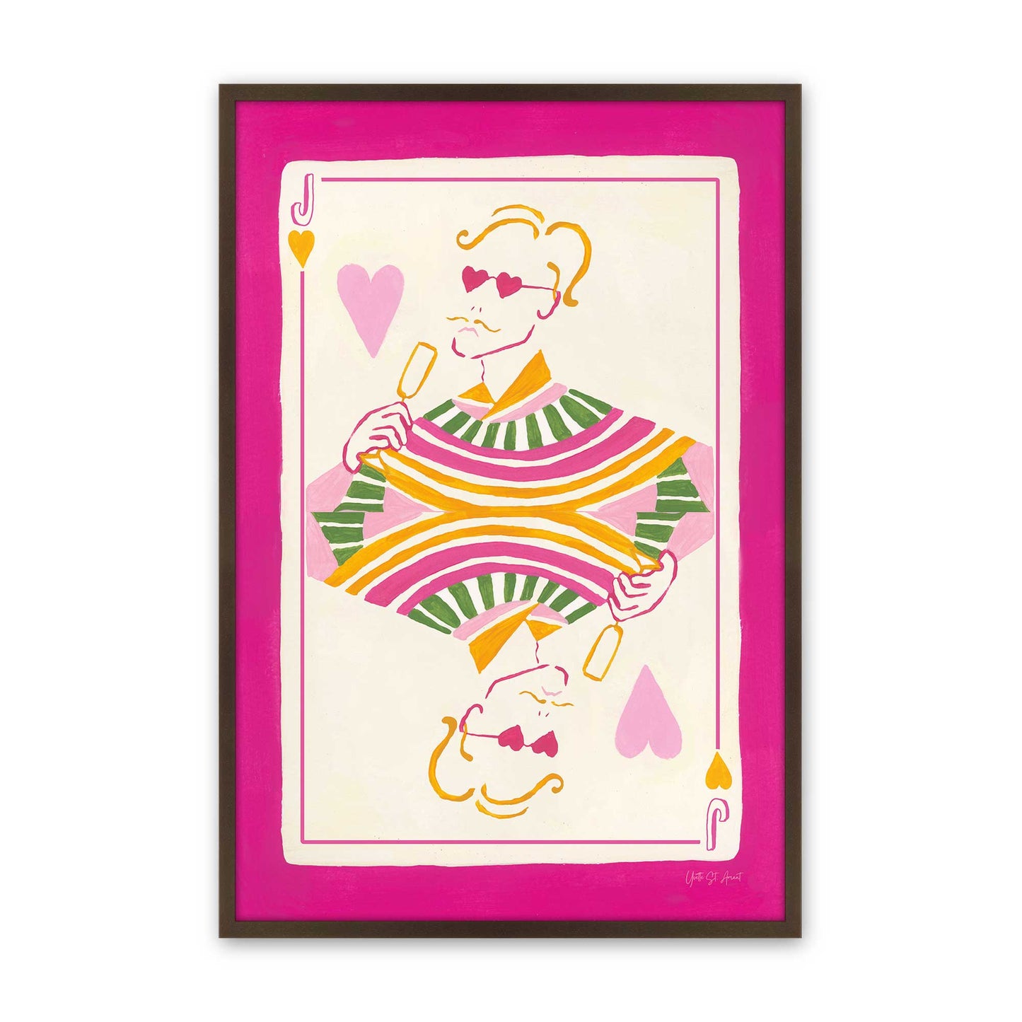[Color:Brown], Picture of art in a Brown frame