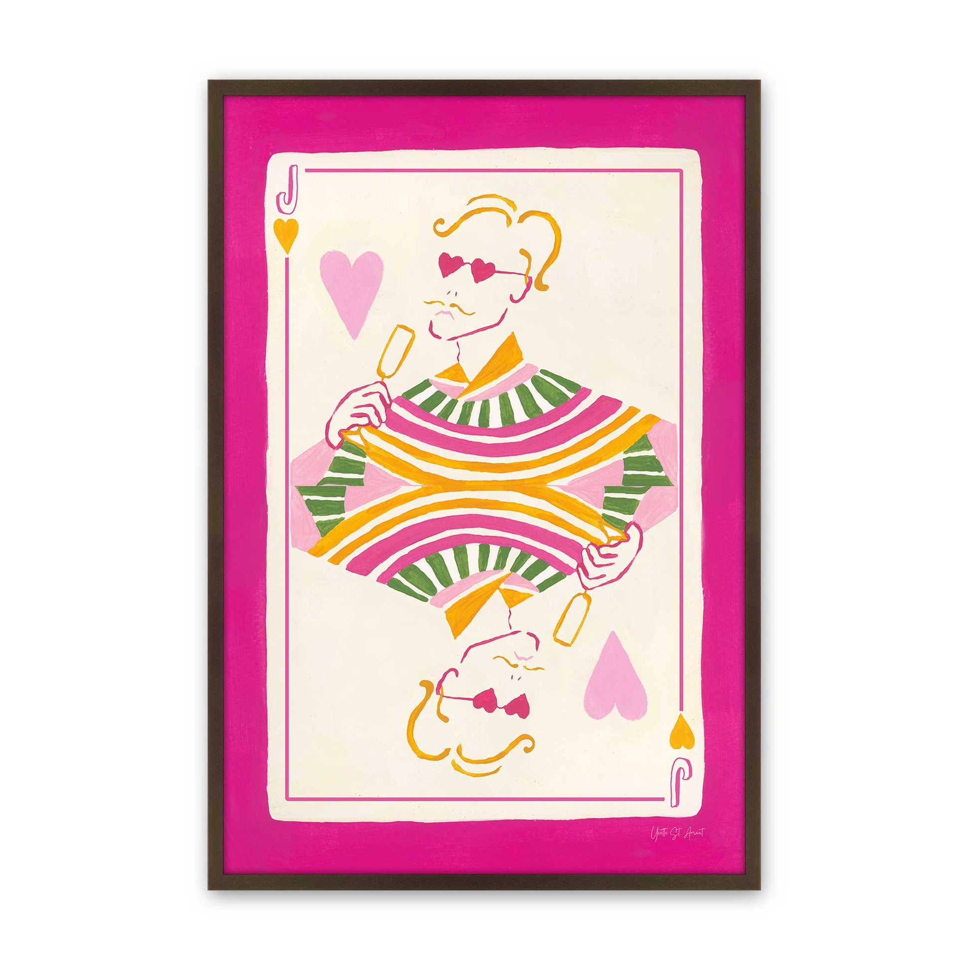 [Color:Brown], Picture of art in a Brown frame