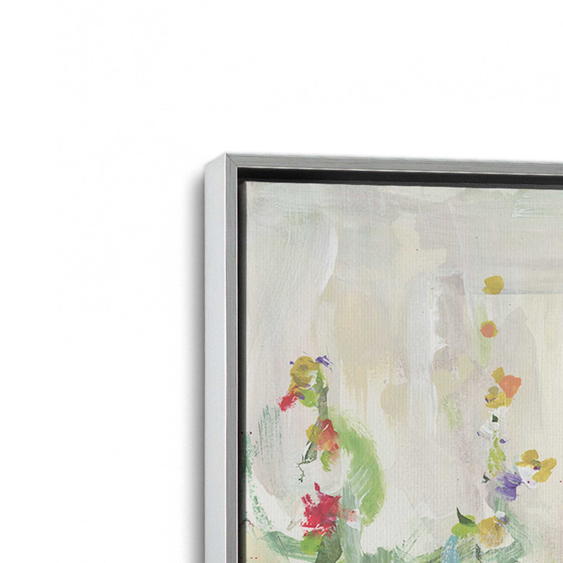 [Color:Polished Chrome], Picture of art in a Polished Chrome frame at an angle