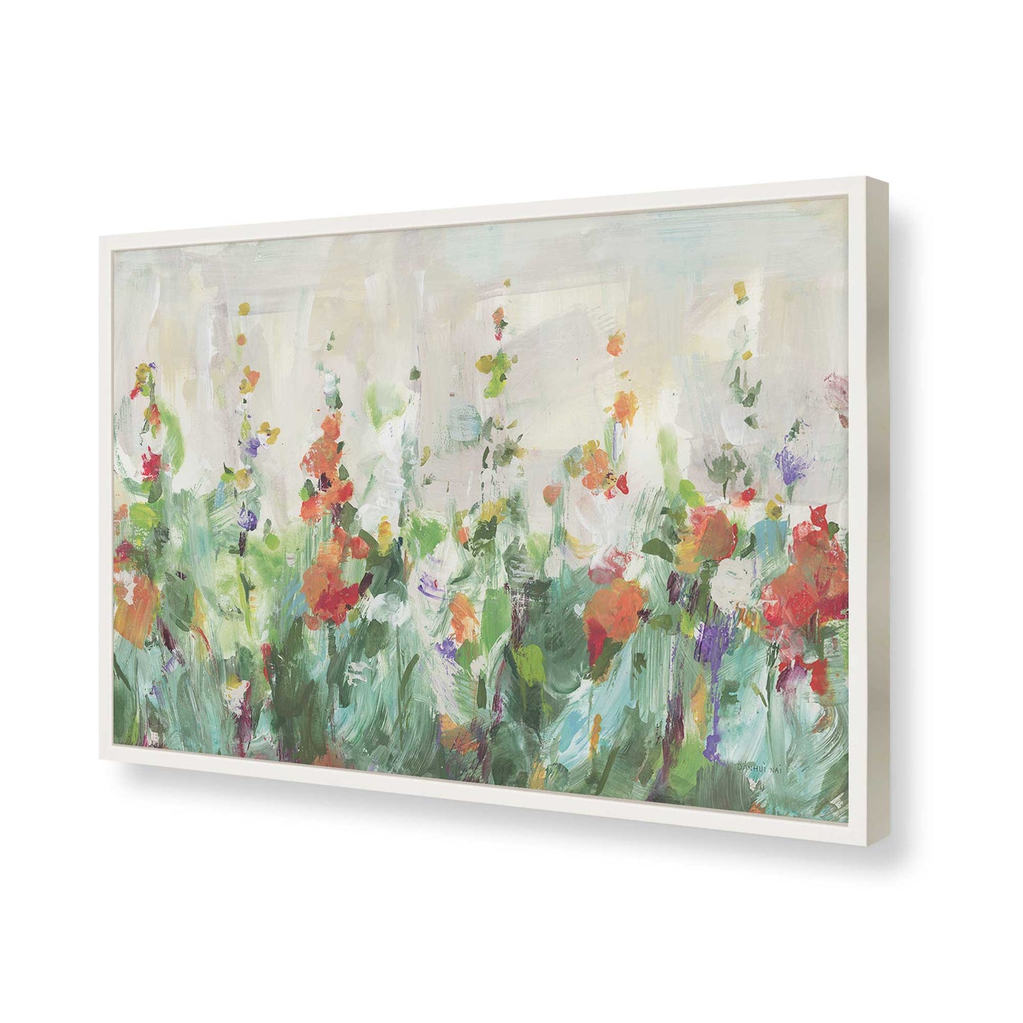 [Color:Opaque White], Picture of art in a Opaque White frame of the corner