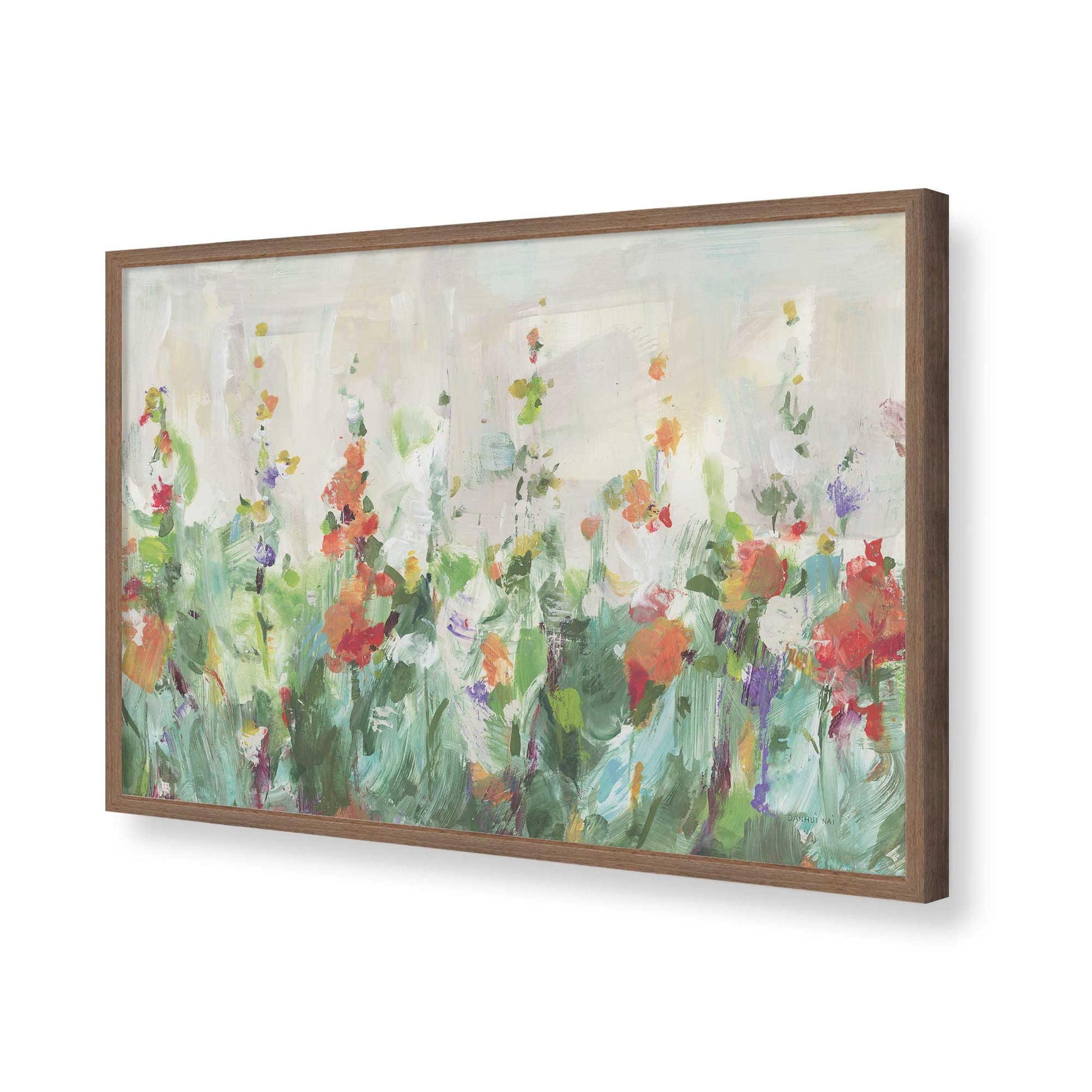 [Color:Walnut], Picture of art in a Walnut frame of the corner