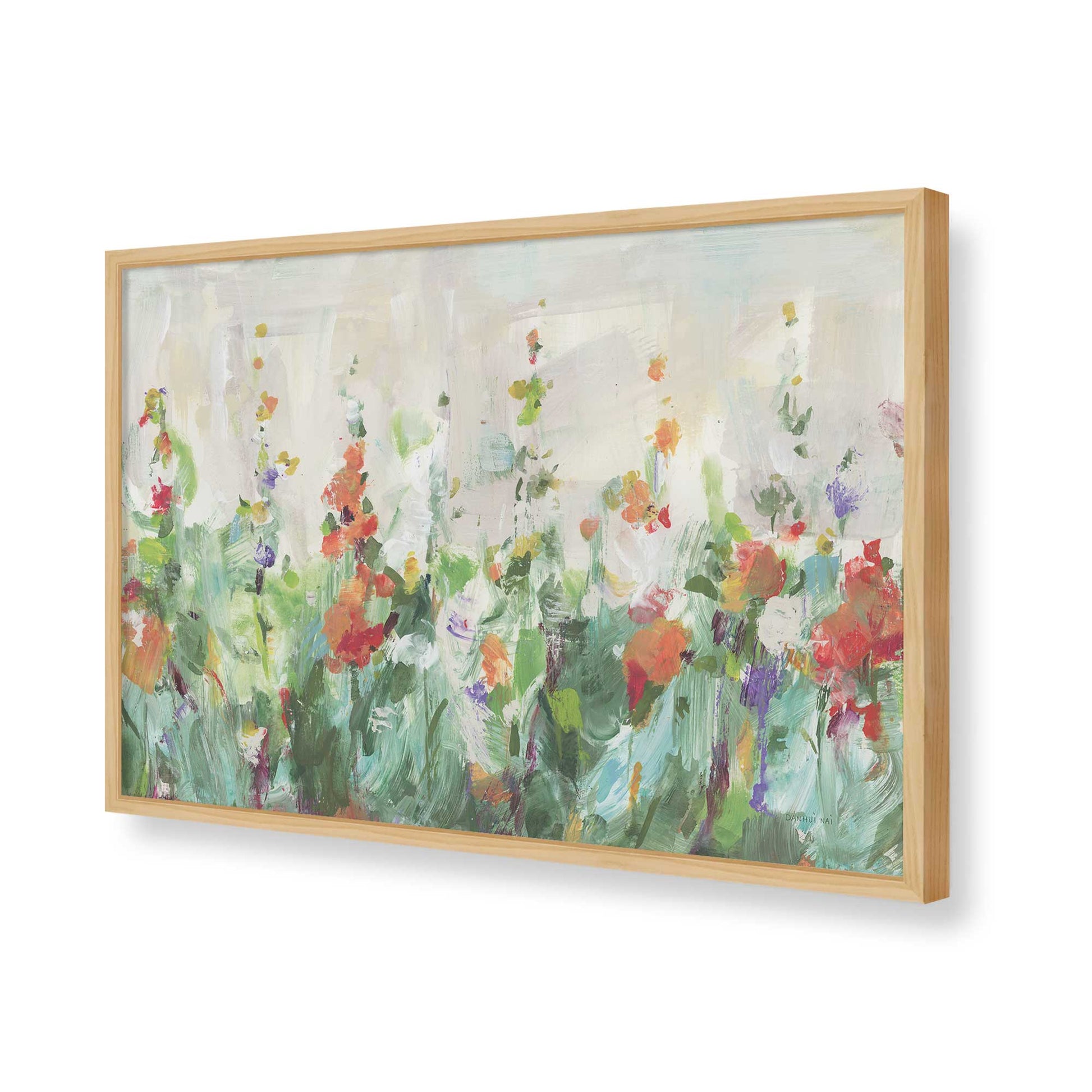 [Color:American Maple], Picture of art in a American Maple frame of the corner
