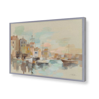 [Color:Polished Chrome], Picture of art in a Polished Chrome frame of the corner