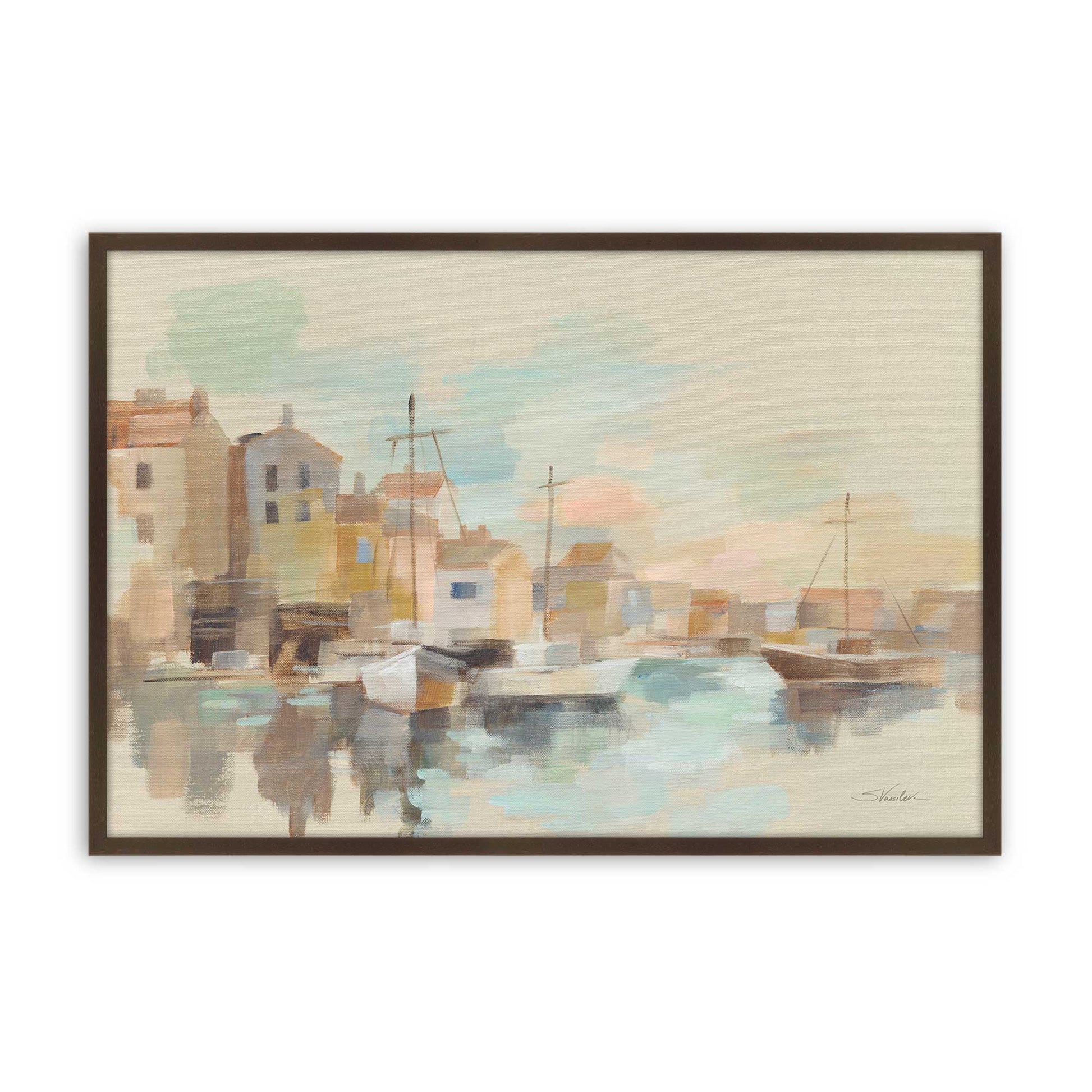 [Color:Brown], Picture of art in a Brown frame