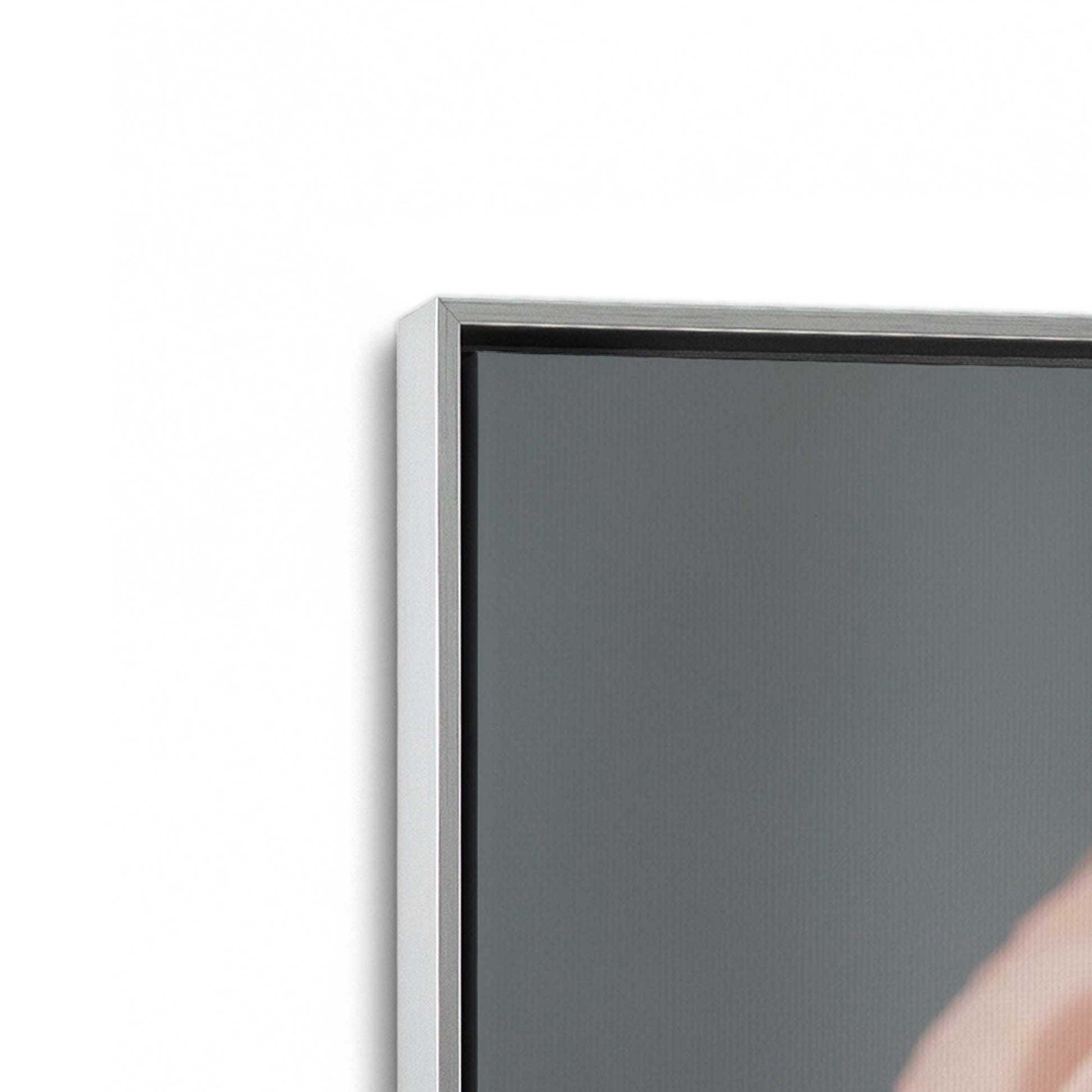 [Color:Polished Chrome], Picture of art in a Polished Chrome frame at an angle
