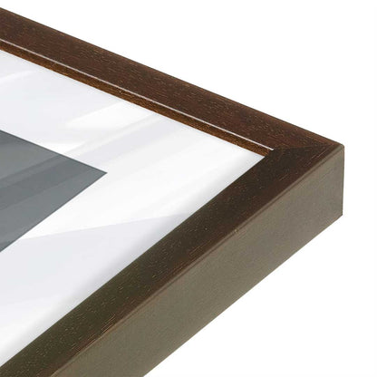 [Color:Espresso], Picture of art in a Espresso frame at an angle