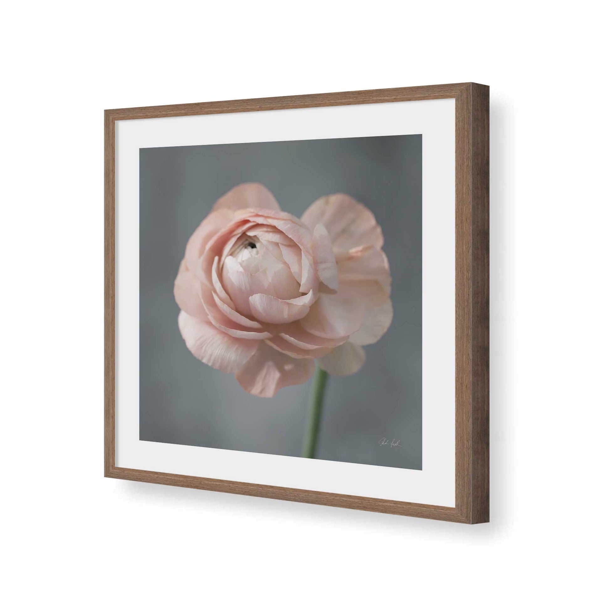 [Color:Walnut], Picture of art in a Walnut frame of the corner