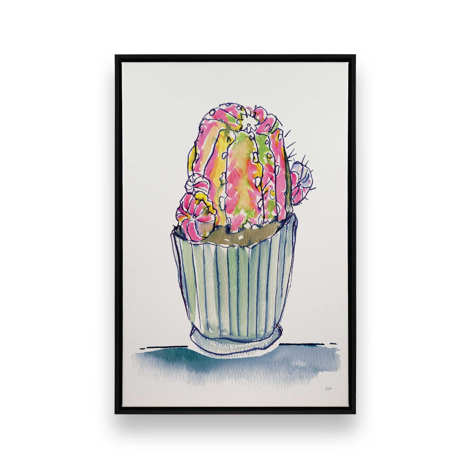 [Color:Satin Black], Picture of art in a Satin Black frame