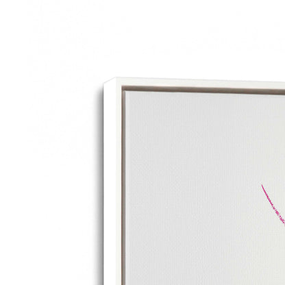 [Color:Opaque White], Picture of art in a White frame at an angle
