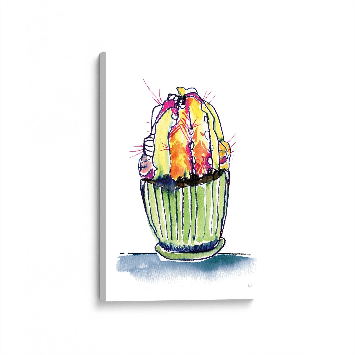 [Color:Stretched Canvas], Picture of art at an angle