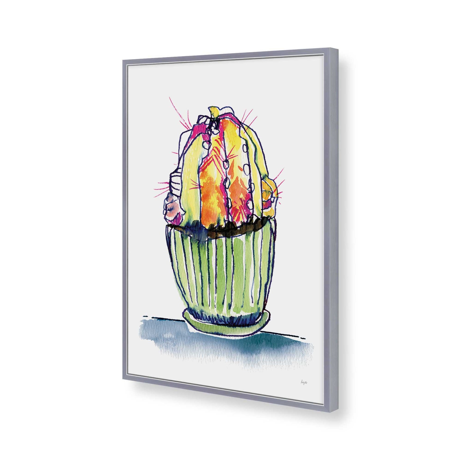 [Color:Polished Chrome], Picture of art in a Polished Chrome frame of the corner