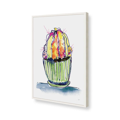 [Color:Opaque White], Picture of art in a Opaque White frame of the corner