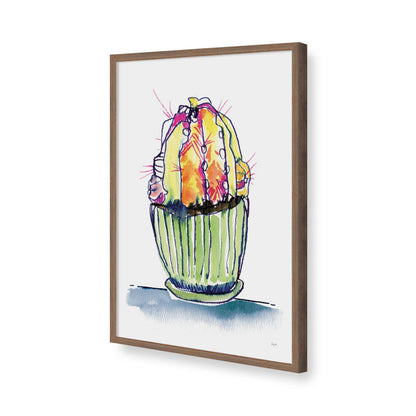 [Color:Walnut], Picture of art in a Walnut frame of the corner