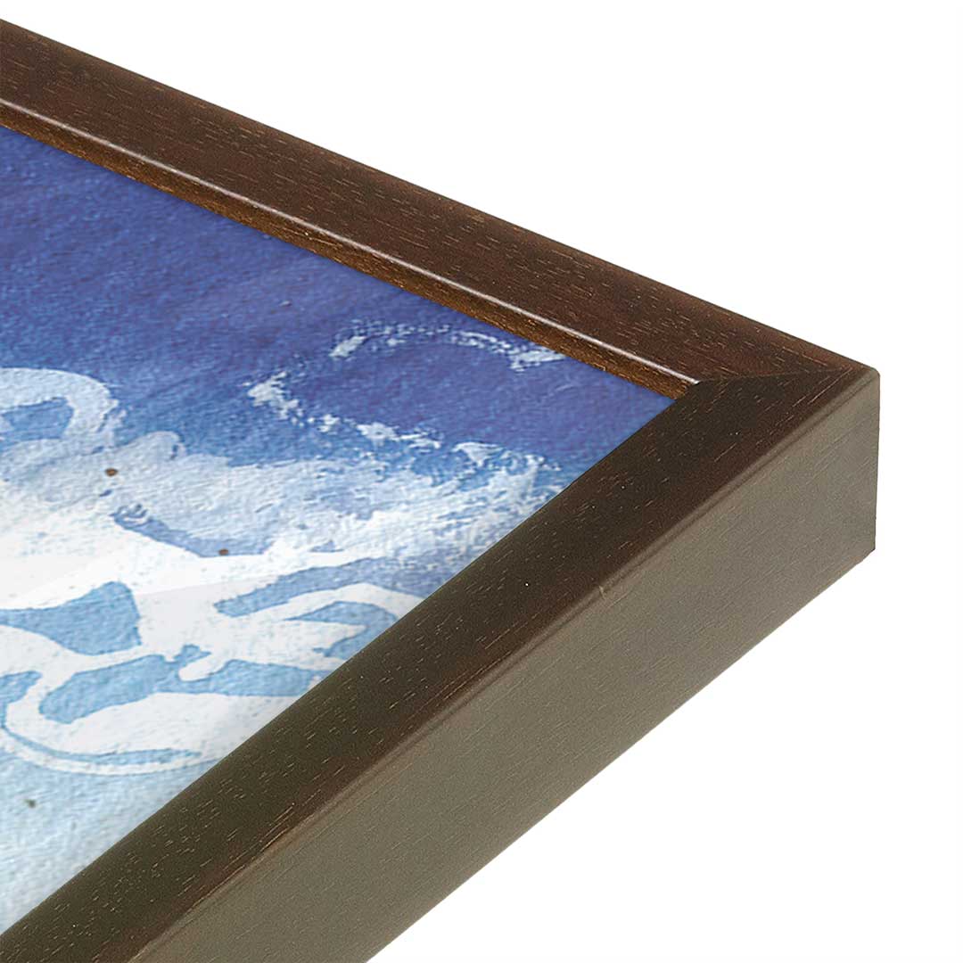 [Color:Belvinder Brown], Picture of art in a Belvinder Brown frame at an angle