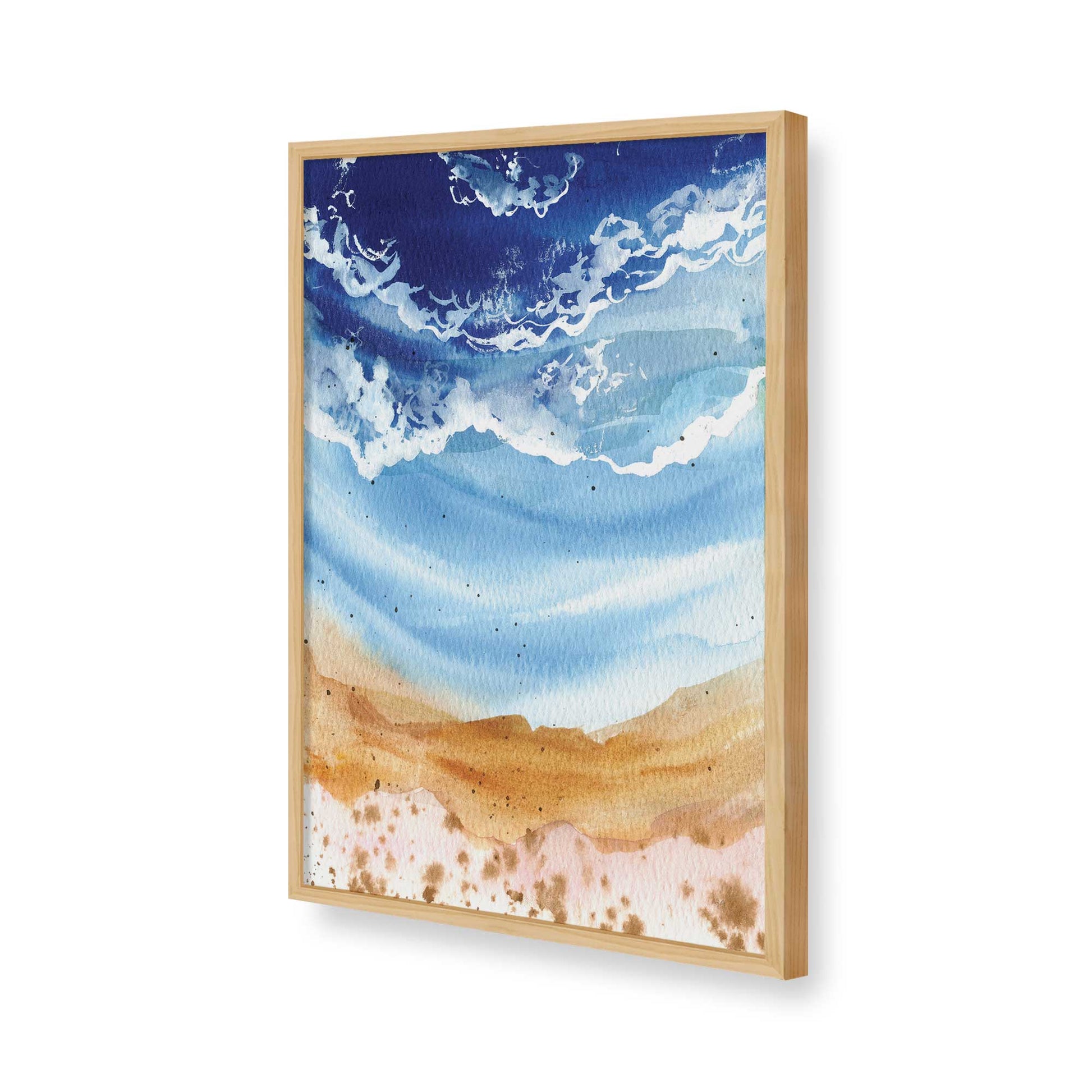 [Color:American Maple], Picture of art in a American Maple frame of the corner