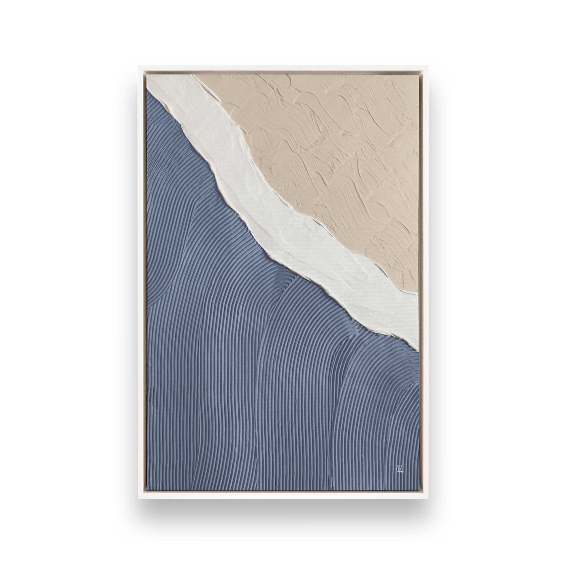 [Color:Opaque White], Picture of art in a White frame