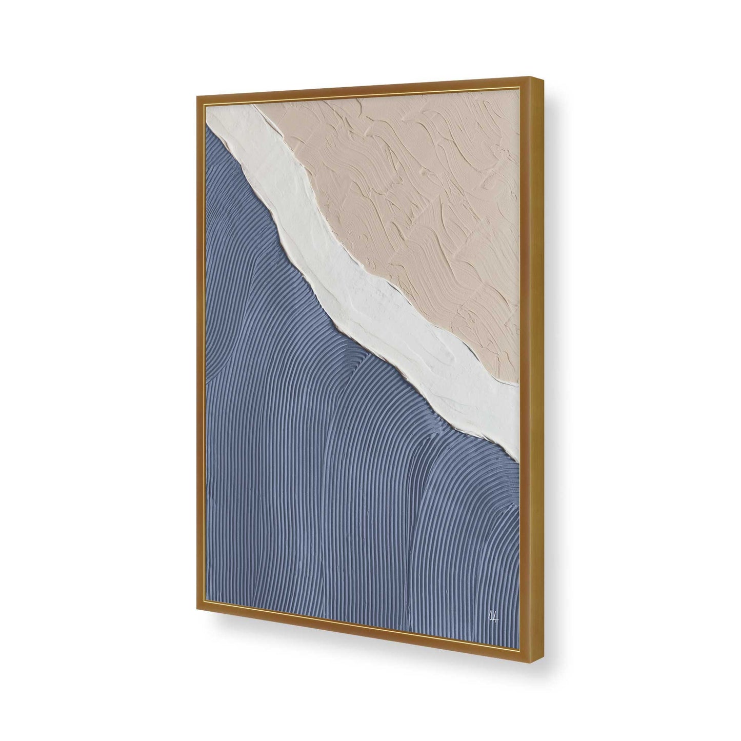 [Color:Polished Gold], Picture of art in a Polished Gold frame of the corner