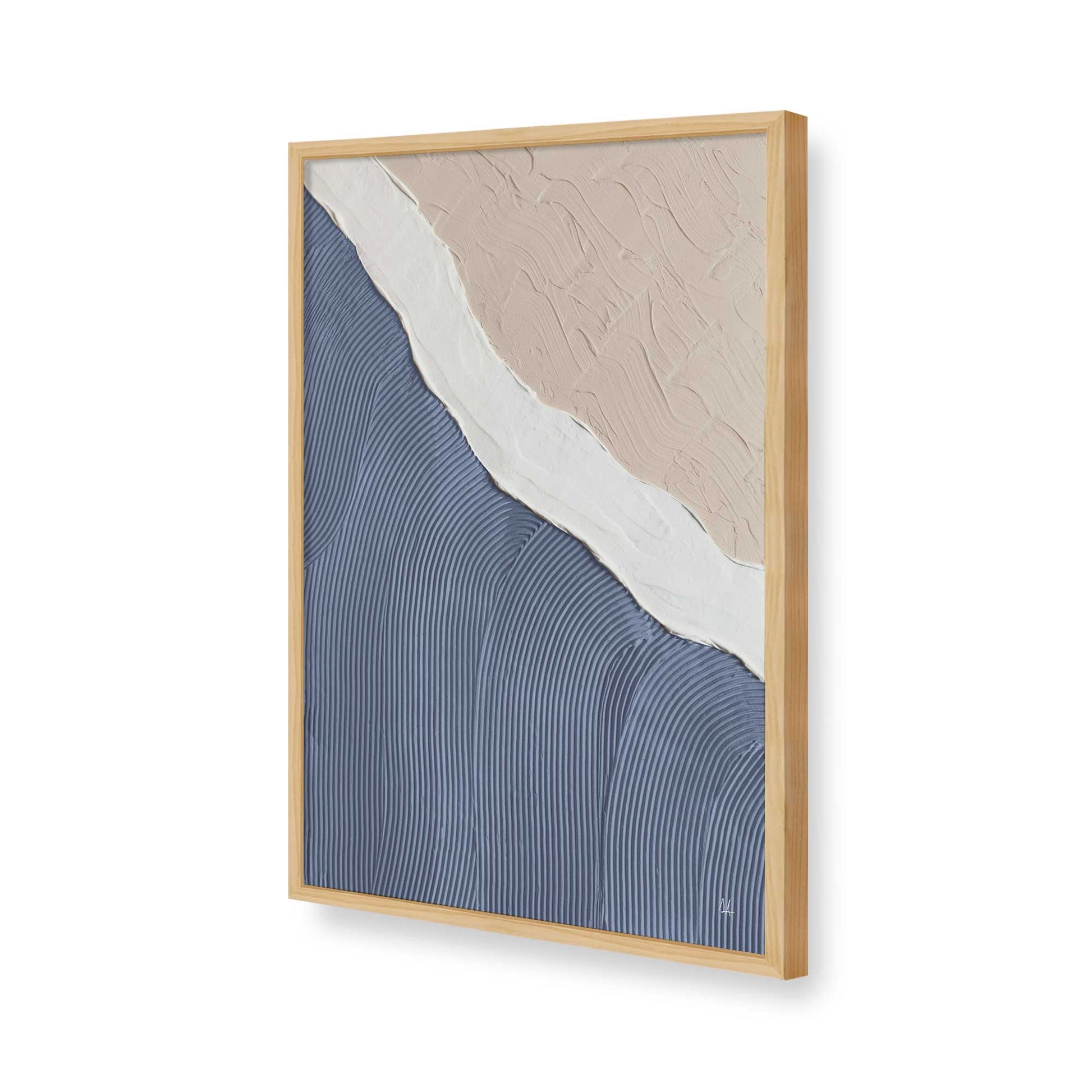 [Color:American Maple], Picture of art in a American Maple frame of the corner