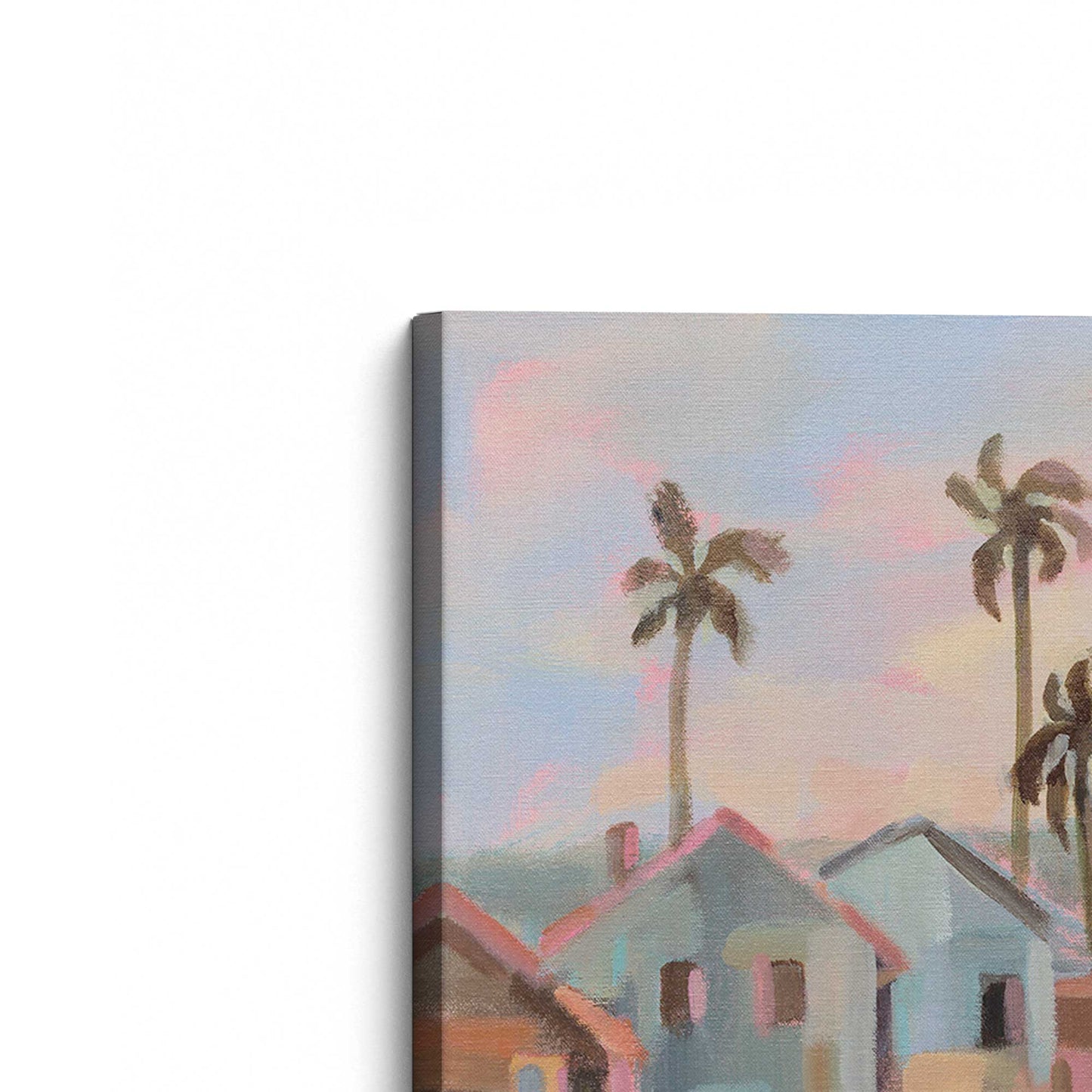 [Color:Stretched Canvas], Picture of the corner of the art