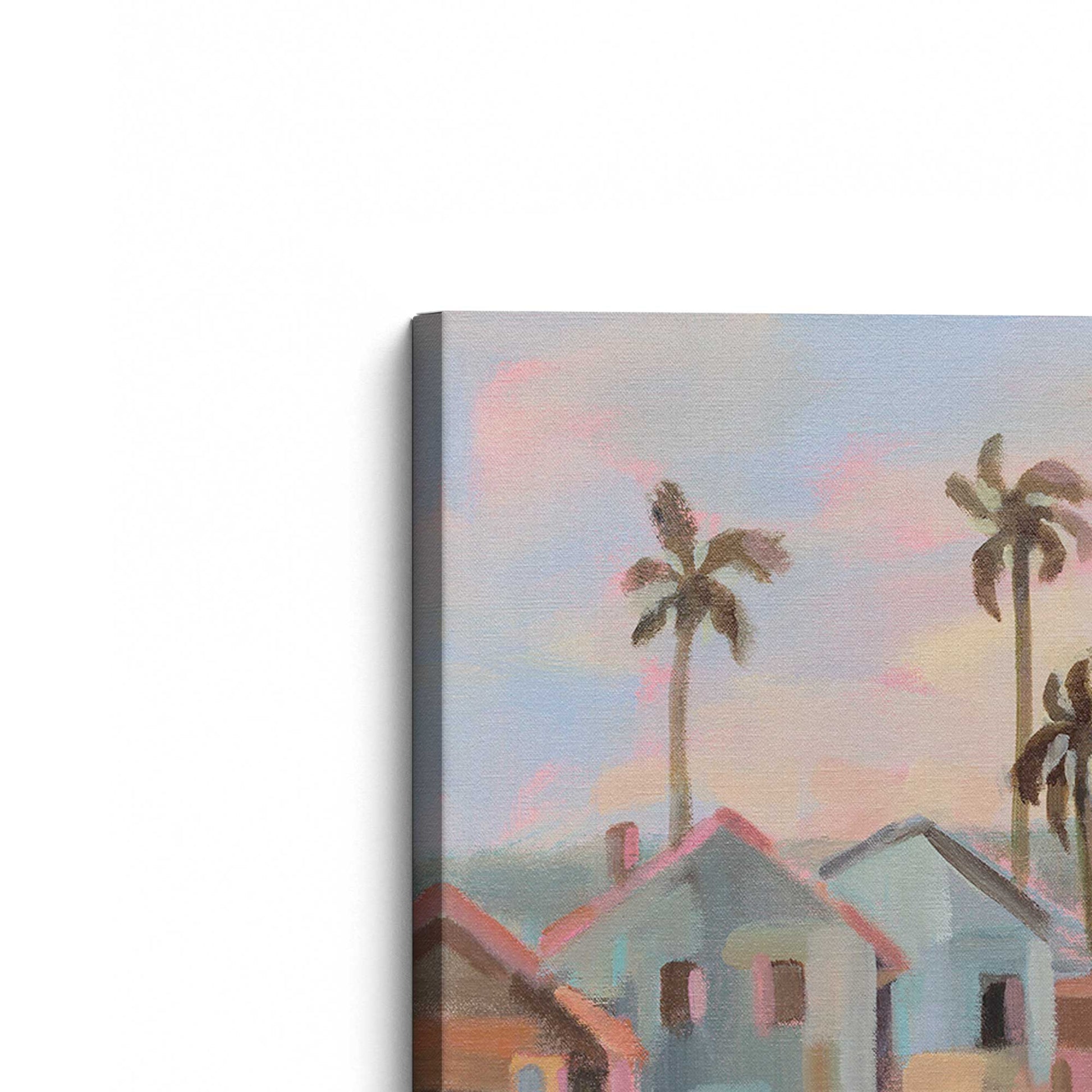 [Color:Stretched Canvas], Picture of the corner of the art