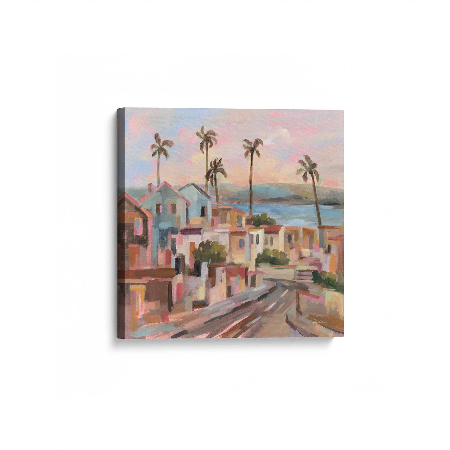 [Color:Stretched Canvas], Picture of art at an angle