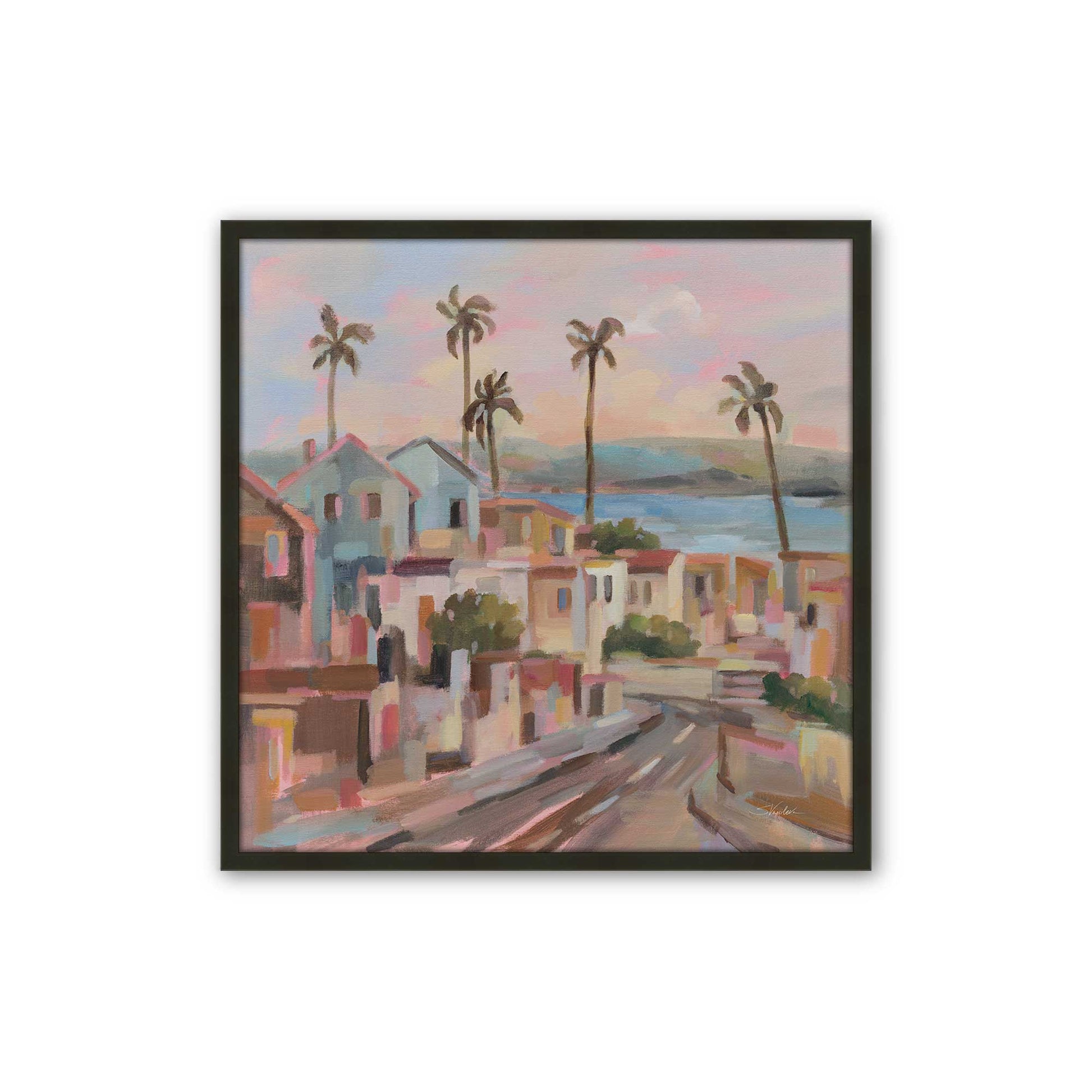 [Color:Satin Black], Picture of art in a Satin Black frame