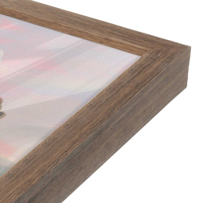 [Color:Walnut], Picture of art in a Walnut frame at an angle