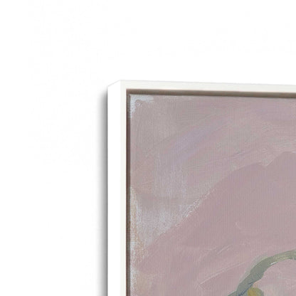 [Color:Opaque White], Picture of art in a White frame at an angle