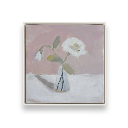 [Color:Opaque White], Picture of art in a White frame