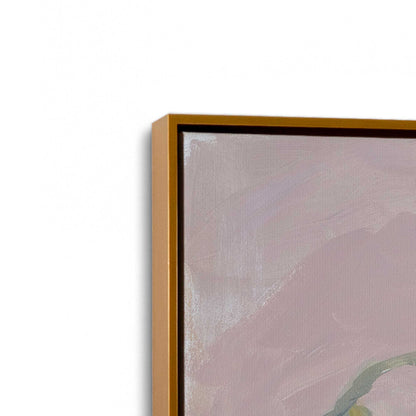 [Color:Polished Gold], Picture of art in a Polished Gold frame at an angle