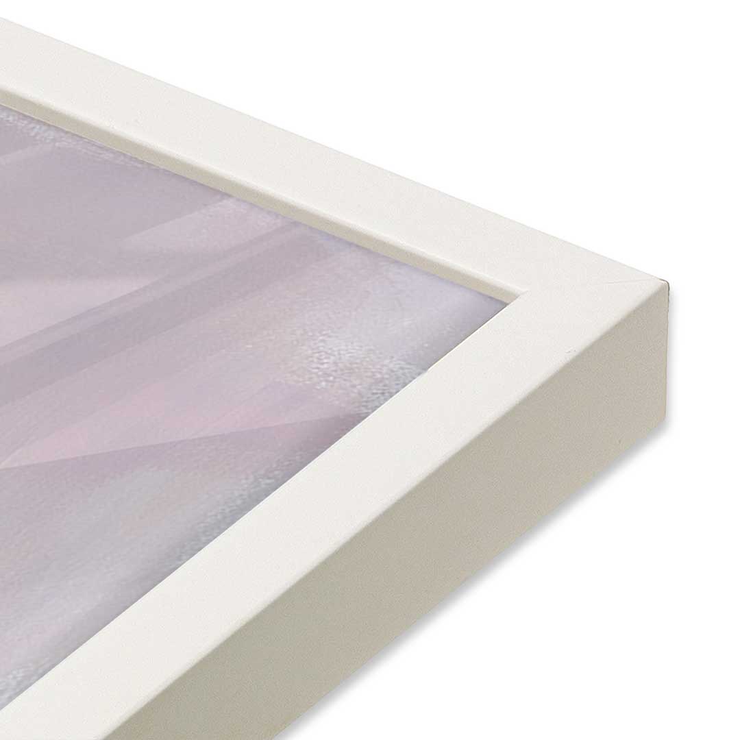 [Color:Opaque White], Picture of art in a Opaque White frame at an angle