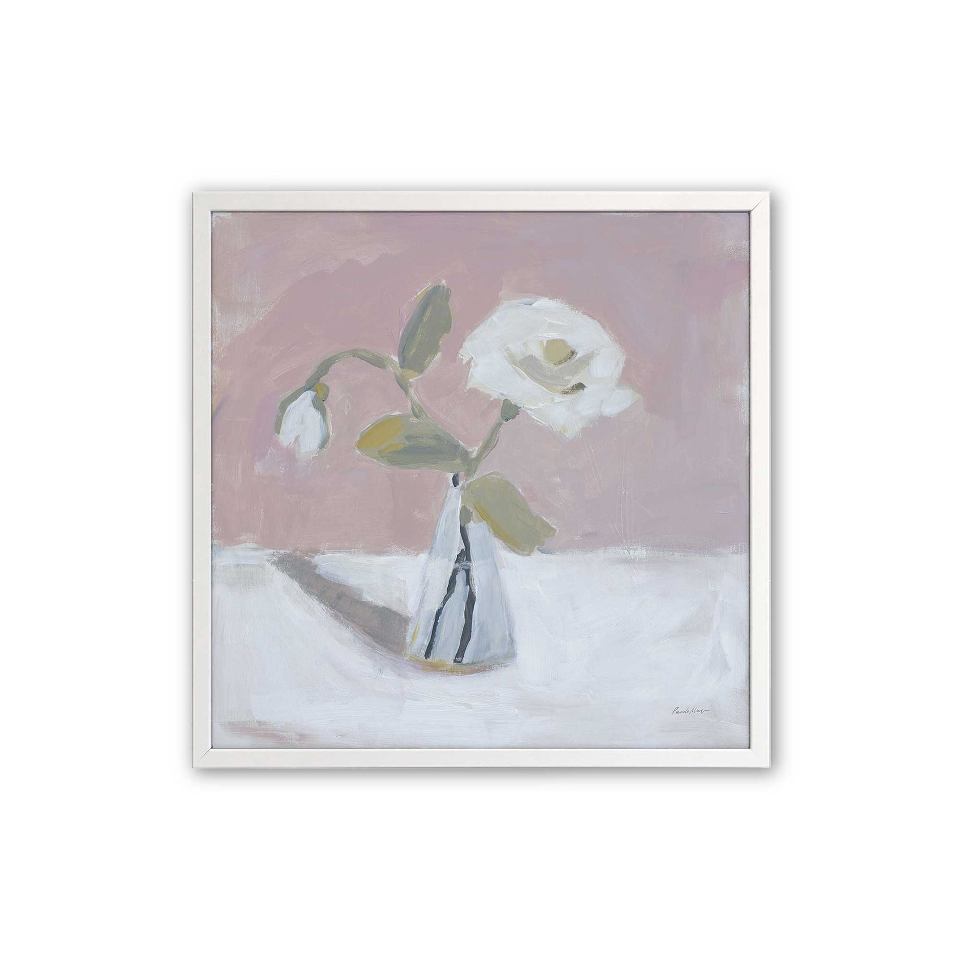 [Color:Opaque White], Picture of art in a Opaque White frame