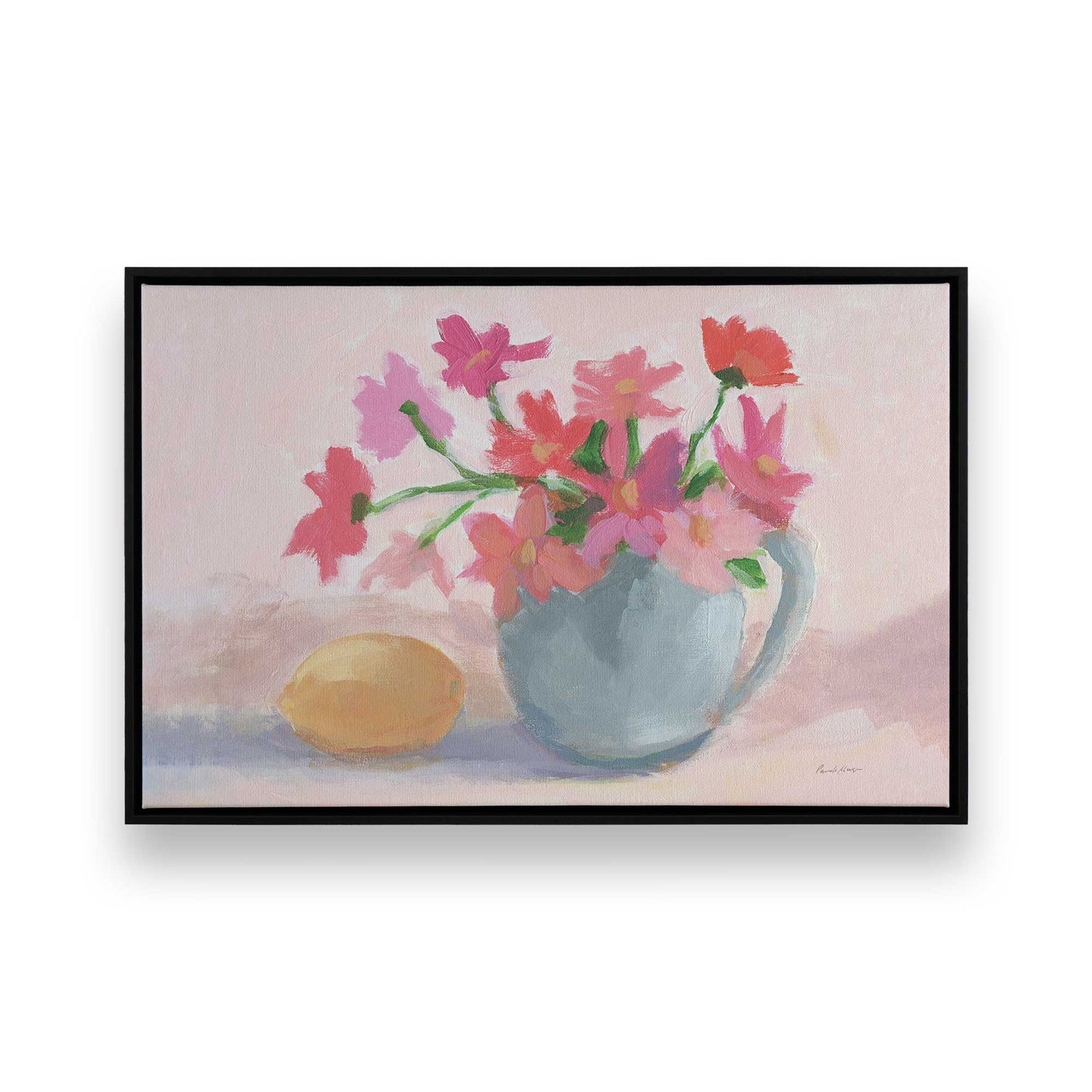 [Color:Satin Black], Picture of art in a Satin Black frame