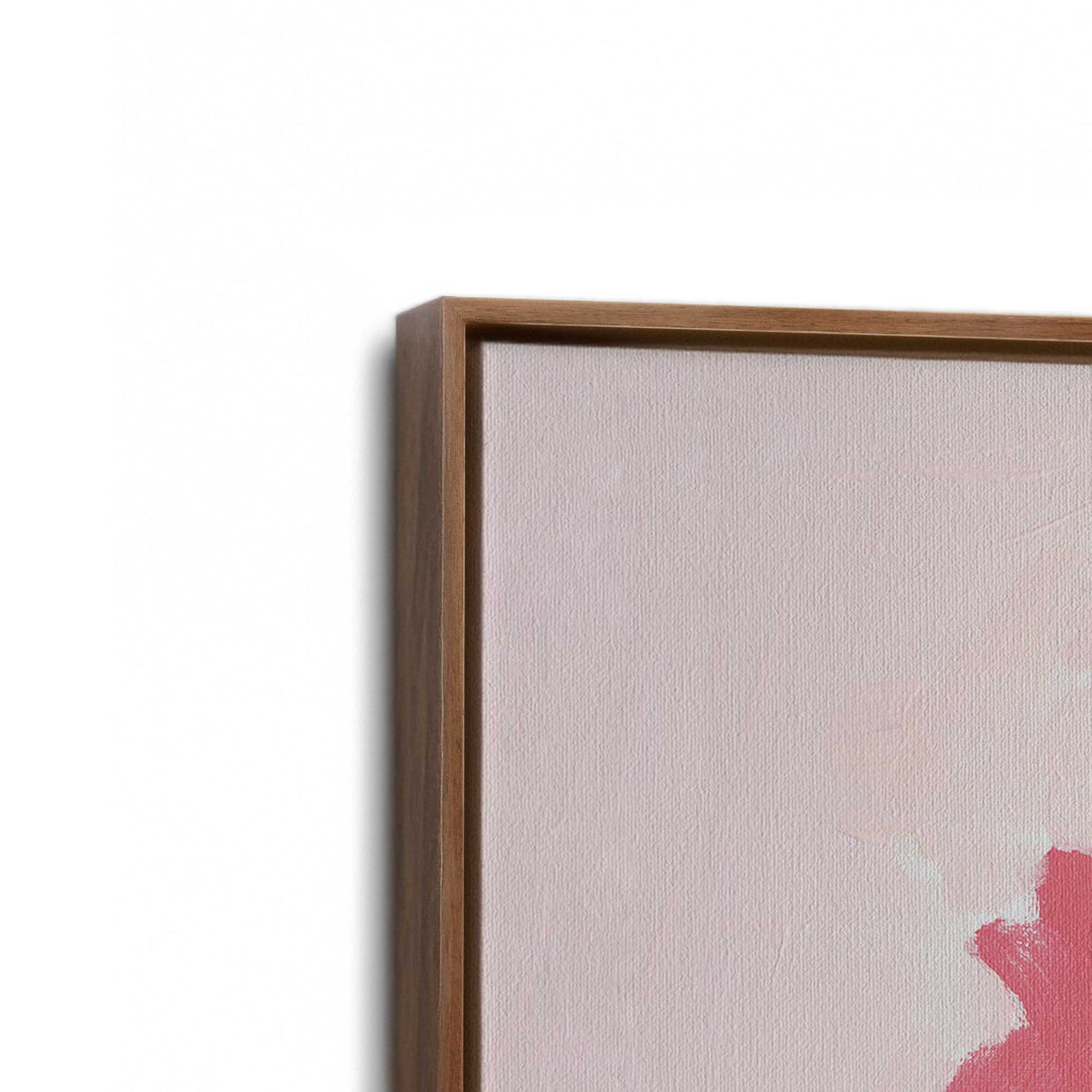[Color:Walnut], Picture of art in a Walnut frame at an angle