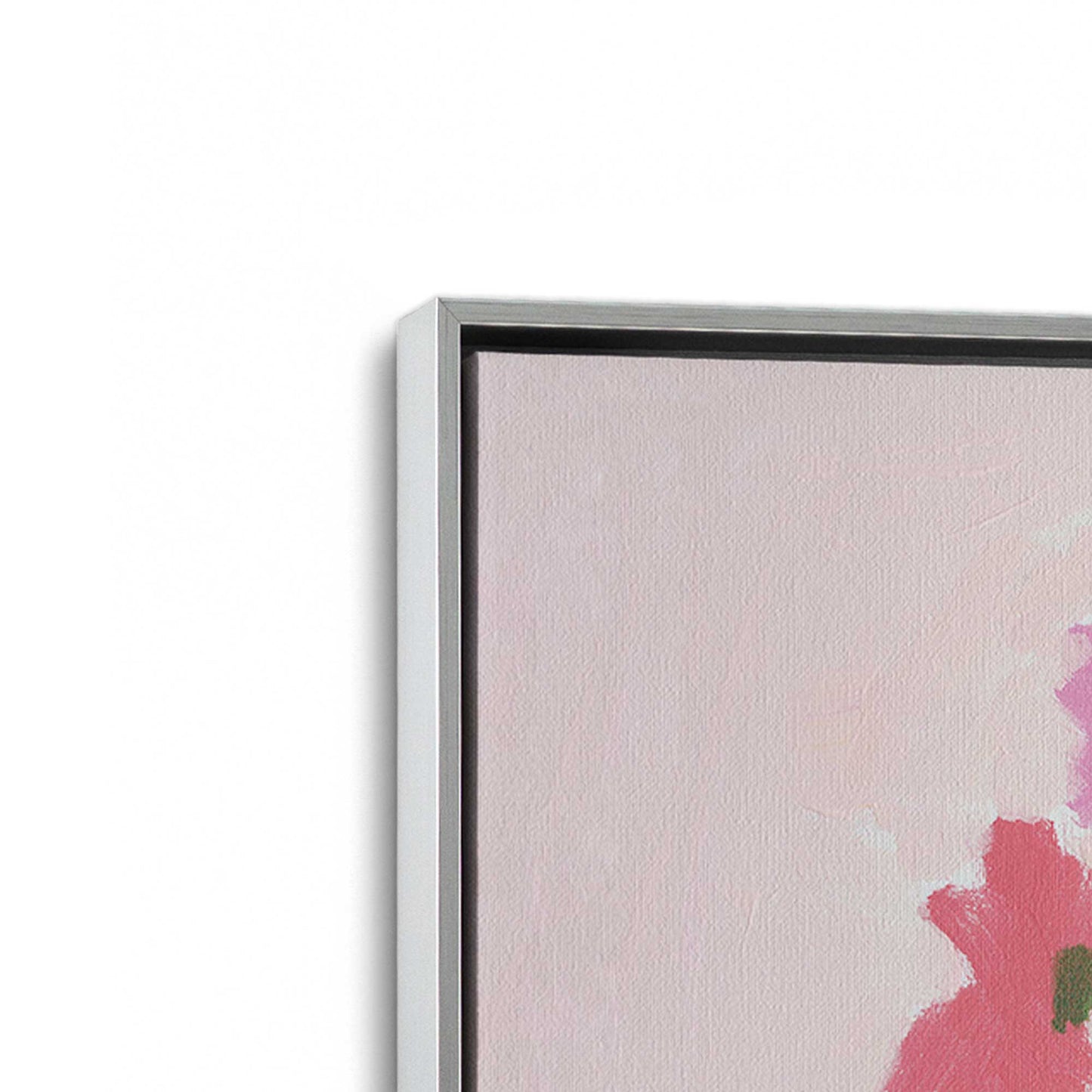 [Color:Polished Chrome], Picture of art in a Polished Chrome frame at an angle