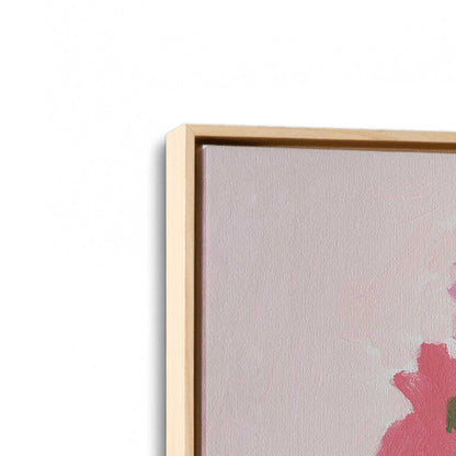 [Color:American Maple], Picture of art in a American Maple frame at an angle