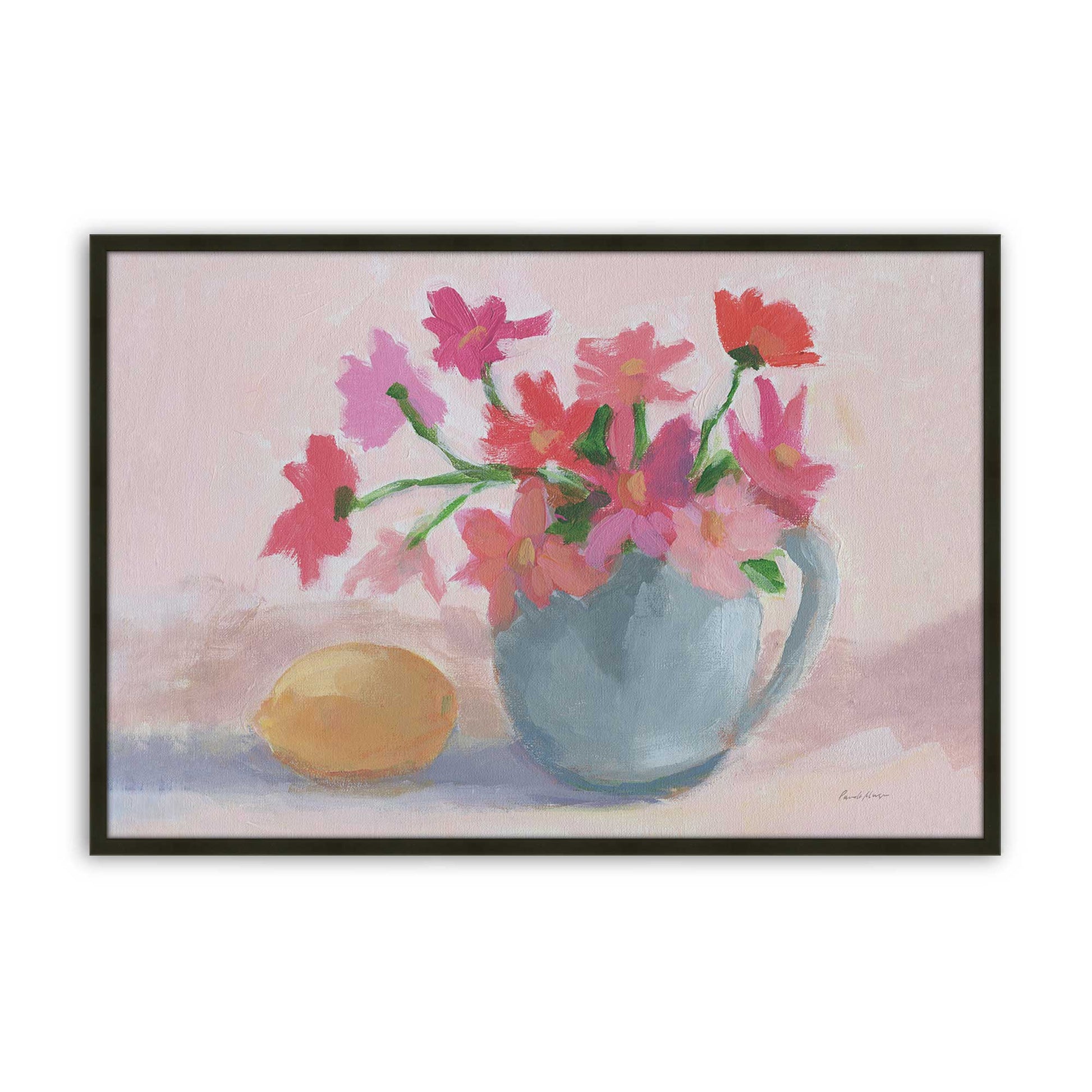[Color:Satin Black], Picture of art in a Satin Black frame
