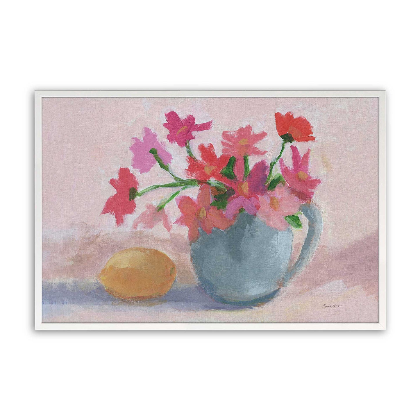 [Color:Opaque White], Picture of art in a Opaque White frame