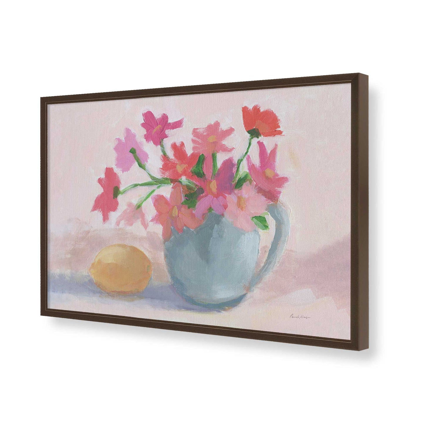 [Color:Belvinder Brown], Picture of art in a Belvinder Brown frame of the corner