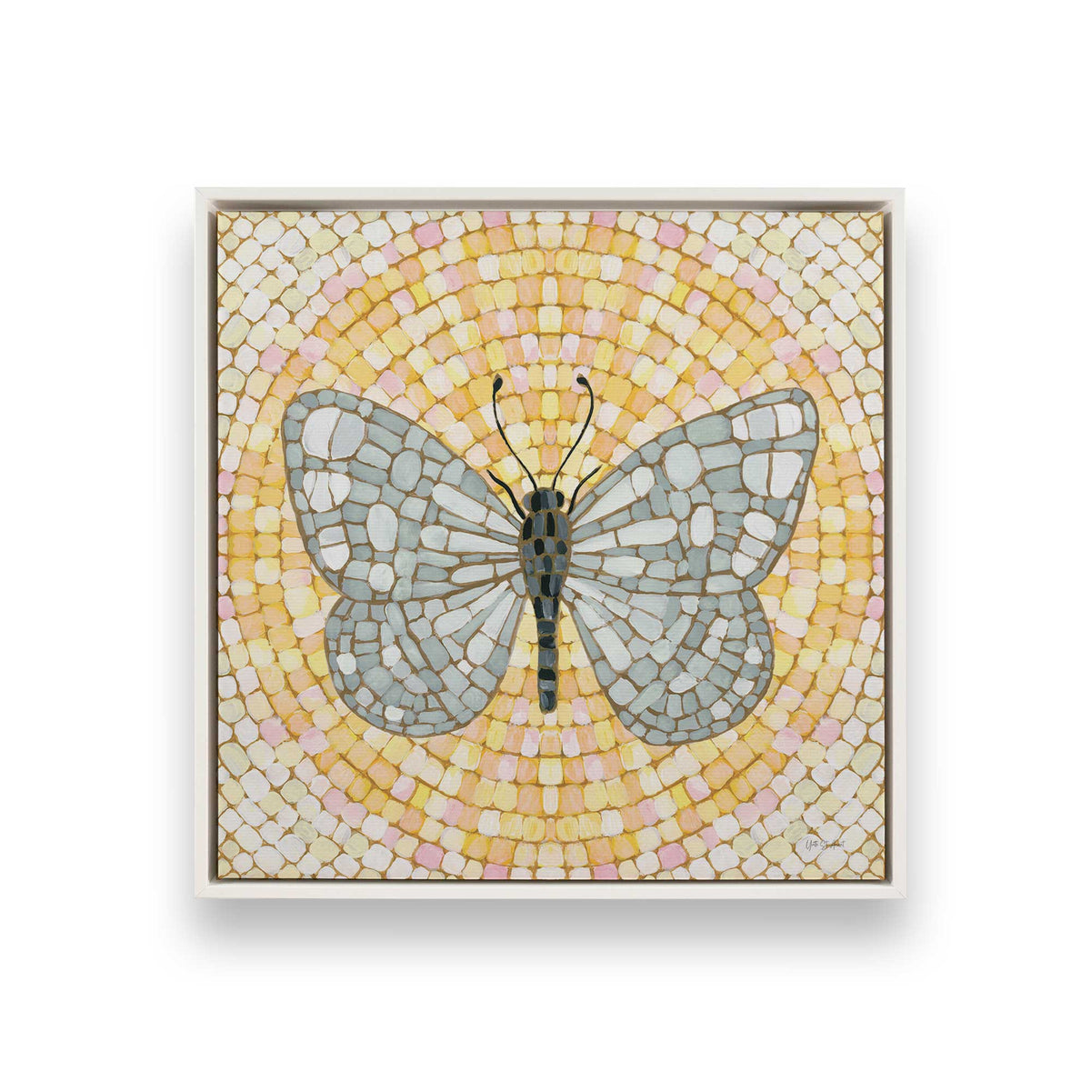 [Color:Opaque White], Picture of art in a White frame