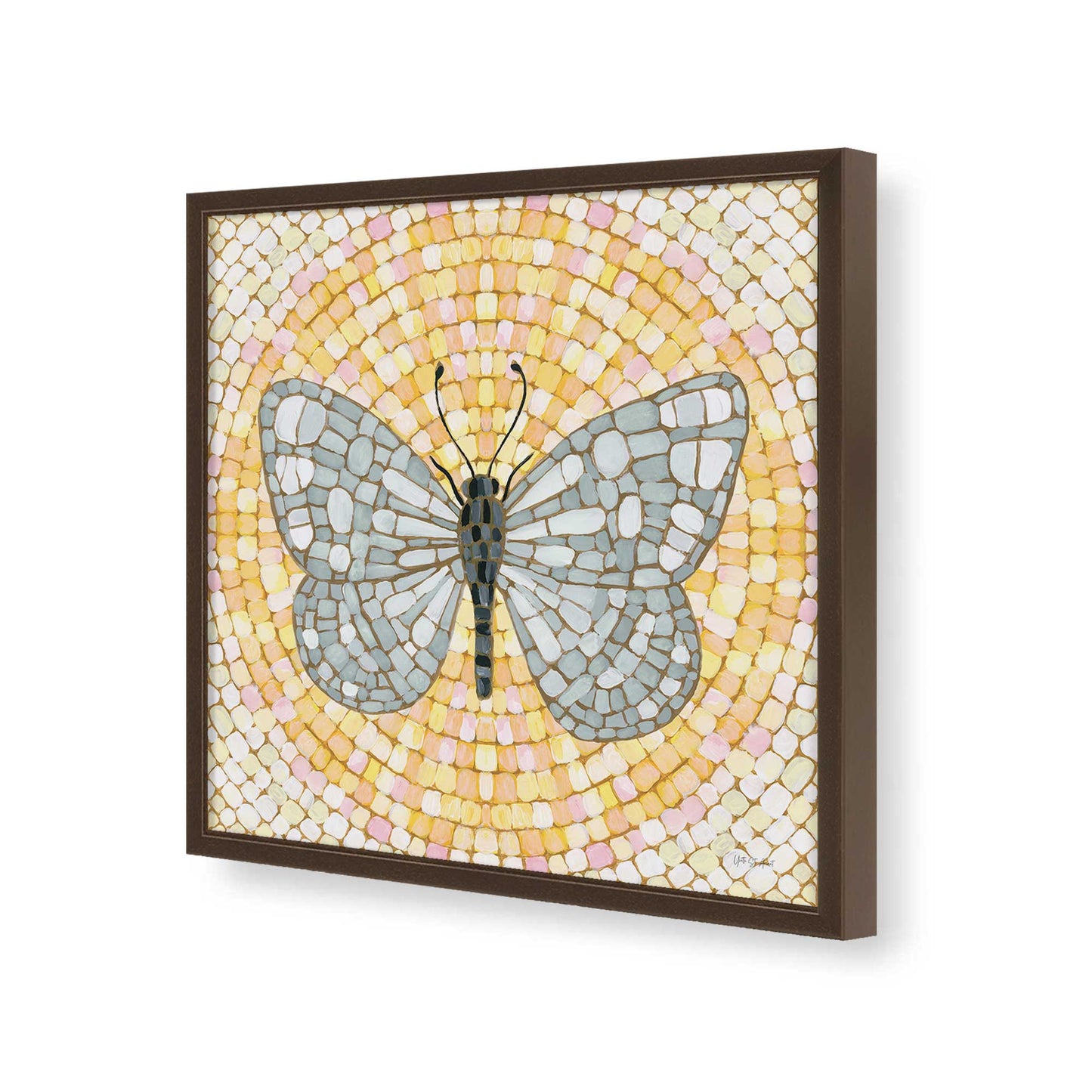 [Color:Espresso], Picture of art in a Espresso frame of the corner