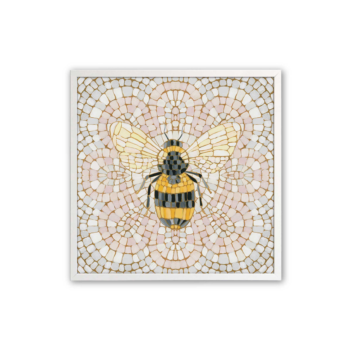 [Color:Opaque White], Picture of art in an Opaque White frame