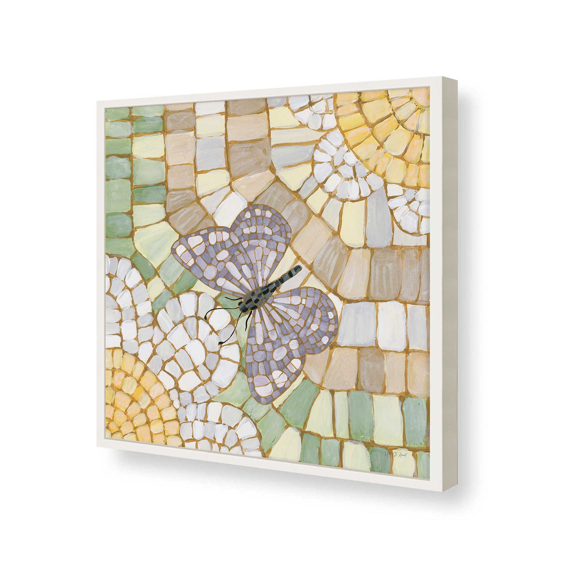 [Color:Opaque White], Picture of art in a Opaque White frame of the corner