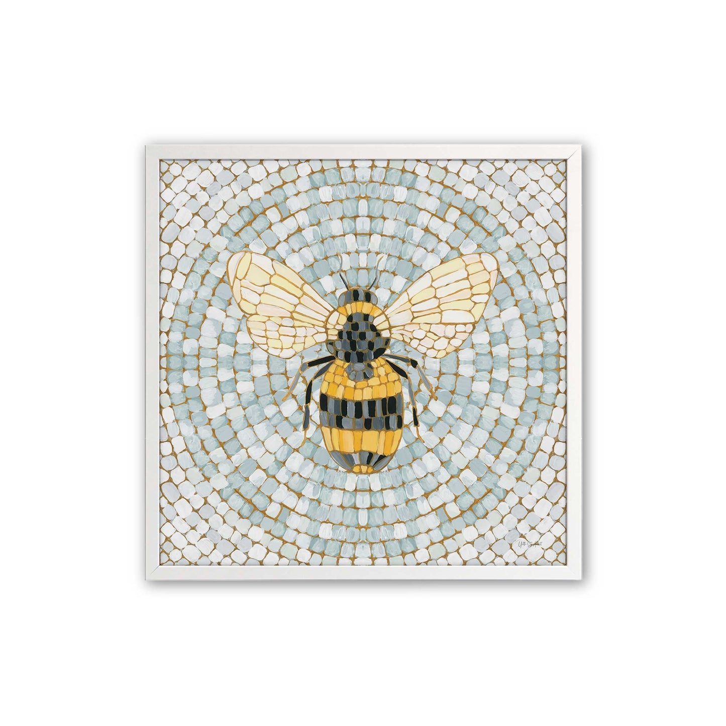 [Color:Opaque White], Picture of art in an Opaque White frame